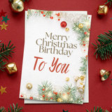 WHITE CHIRSTMAS HOLIBDAY™ Greeting Card